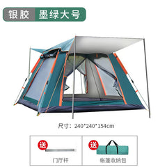 Automatic 3-4 Person Beach Camping Tent, Waterproof