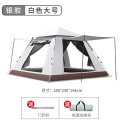 Automatic 3-4 Person Beach Camping Tent, Waterproof