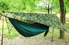 Camping Hammock Set with Mosquito Net and Rainfly