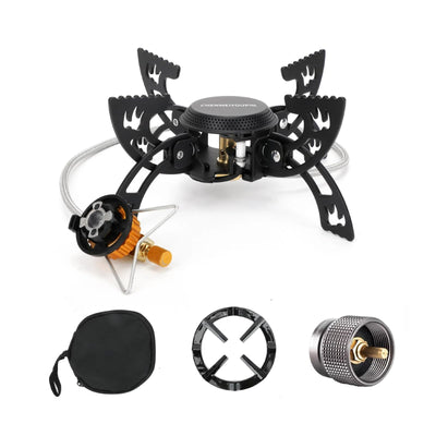 Camping Stoves Windproof Camping Portable Propane Backpack Stoves for Hiking Small Camping stove Backpacking Back Packing Ultralight Outdoor Mini Stove