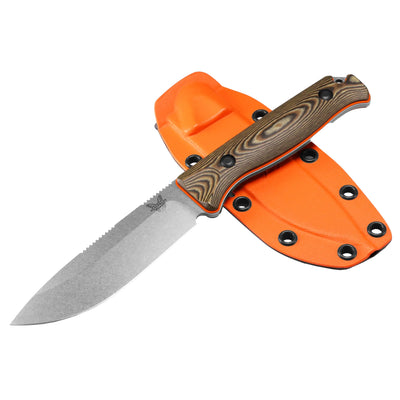 Benchmade - Saddle Mountain 15002 Hunting Knife with Orange G10 Handle (15002-1)