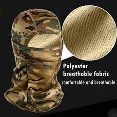 Tactical Camouflage Balaclava Full Face Mask Outdoor Hunting Bicycle Cycling Bandana Neck Gaiter Combat Airsoft Cap