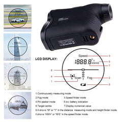 Portable Laser Rangefinder for Golf and Hunting 600M