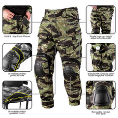KRYDEX Camouflage G3 Combat Uniform Hunting Outdoor Tactical Gen3 Shirt & Pants Suit Kit Ranger Green Camo Black Clothing