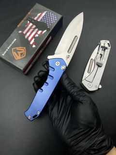 Outdoor folding knife, Medford heavy-duty folding knife, high-hardness D2 all-steel folding small knife, camping self-defense kn