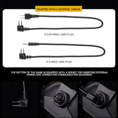 SOTR Mask Special Operations Tactical Respirator With MIC Communication Half-mask HEPA Filtration Against Airborne Particulates