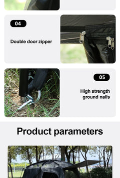 8-12 Person Camping Tent 2 Room Large Waterproof Windproof Outdoor Family Tent with Rainfly Instant Cabin Tents for Camp Beach