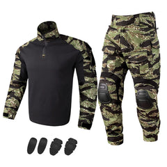KRYDEX Camouflage G3 Combat Uniform Hunting Outdoor Tactical Gen3 Shirt & Pants Suit Kit Ranger Green Camo Black Clothing