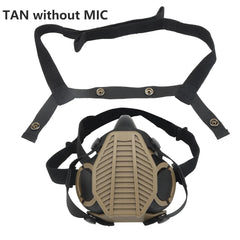 SOTR Mask Special Operations Tactical Respirator With MIC Communication Half-mask HEPA Filtration Against Airborne Particulates