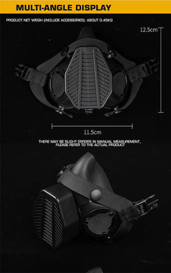 SOTR Mask Special Operations Tactical Respirator With MIC Communication Half-mask HEPA Filtration Against Airborne Particulates