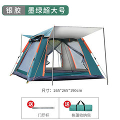 Automatic 3-4 Person Beach Camping Tent, Waterproof