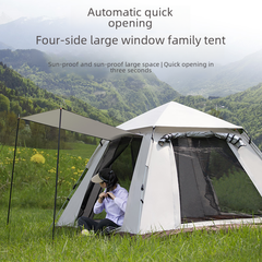 Automatic 3-4 Person Beach Camping Tent, Waterproof