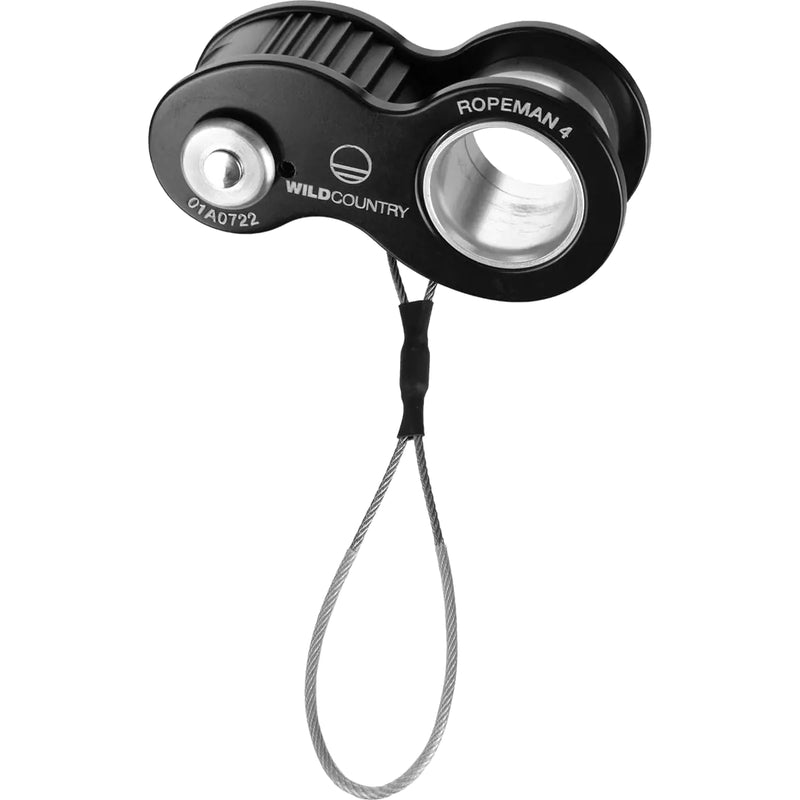 Wild Country Ropeman 4 Ascender - Lightweight Rope Clamp for Climbing Hunting Tree Climbing & Rigging - Black - One Size